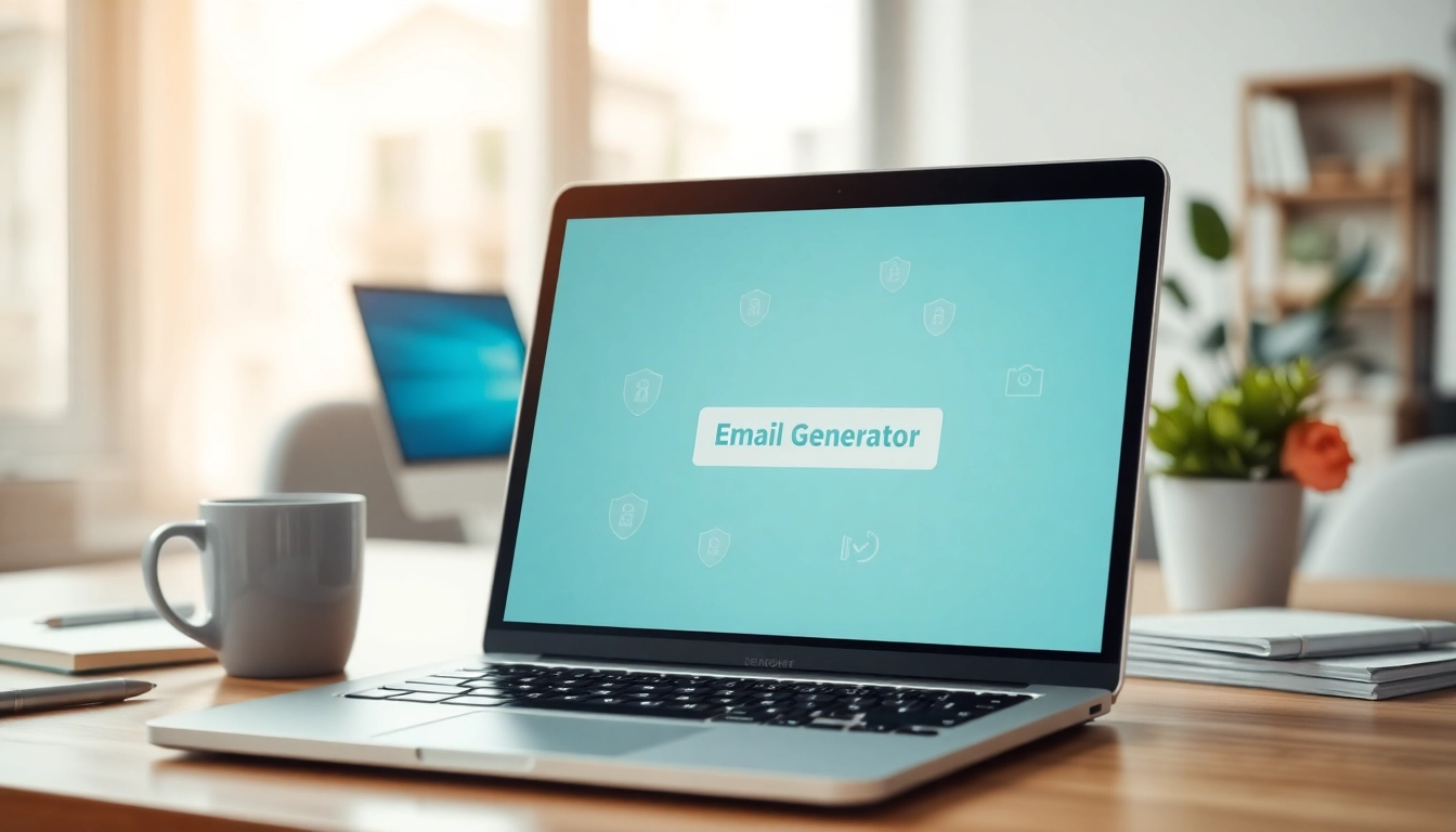 Create a temp email account effortlessly with a secure interface, showcasing effective email management.