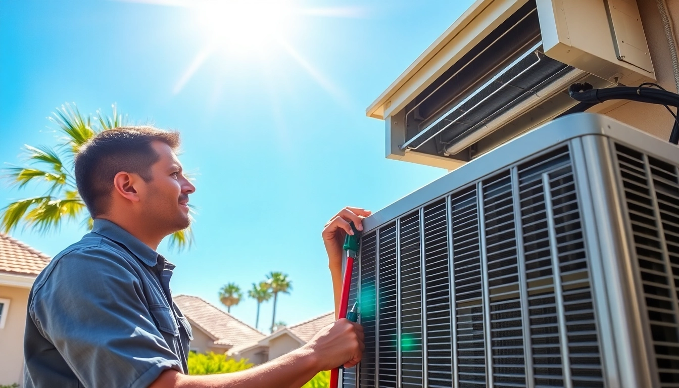 Get expert AC repair mesa az services from a professional technician in action.